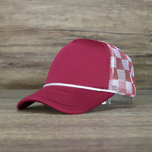 قبعة سائق الشاحنة ثلاثية الألوان عالية الجودة قبعة سائق الشاحنة المخصصة متقلب شعار مطبوع رغوة غطاء سائق الشاحنة الاطفال شبكة قبعة سائق الشاحنة للنساء والرجال - Product Image 3