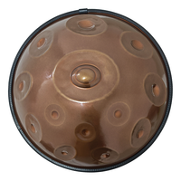 Raysen F #   Handpan Low Pygmy 21 (14+7) notes avec trois notes de fond, type Dings, tambour Handpan