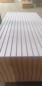 Hot bán 15mm 18mm melamine rãnh đá phiến Panel tường 18mm Nhôm slatwall Panel <span class=keywords><strong>MDF</strong></span> cho hiển thị - Product Image 5
