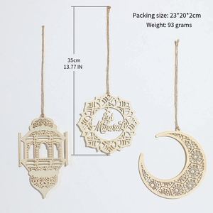 Colgante de Madera para Ramadán, Regalo, Decoración para el Hogar, Decoración Musulmana para Ramadán, Artesanía de Madera - Product Image 5