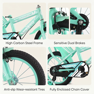 Vélo pour enfants avec roues d'apprentissage incluses, vélos pour enfants de 12/14/16/18 pouces, vélo pour enfants pour garçons et filles de 3 à 12 ans - Product Image 2