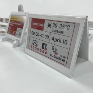 Présentoir de table électronique intelligent double face 7,5 pouces avec écran E-Ink pour nom de personne et signalisation de conférence - Product Image 1