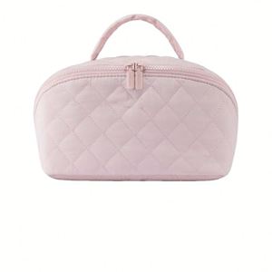 Nueva Bolsa de Cosméticos Acolchada, Bolsa de Maquillaje Portátil de Gran Capacidad, Bolsa de Aseo de Viaje para Mujer - Product Image 1