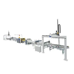 High Efficient PUR Laminating Machine Full Automatic Woodworking Lamination Line For Making Door