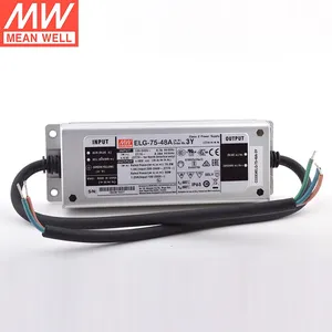 Waterproof Meanwell Triac Dimmable Led Driver ELG Series 40w 50w 60w 75w 100W 150W 200W 240W 300W Output 12v 24v 36v 48v