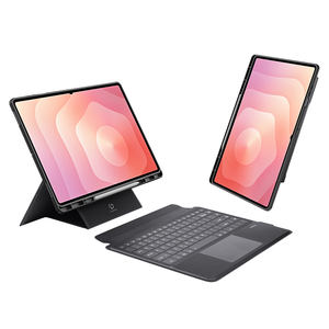 समयुंग टैब S11 अल्ट्रा कीबोर्ड केस डेक श्रृंखला ब्लैक टीपू चमड़े के डिचेबल मल्टीपल स्टैंड वायरलेस टैबलेट केस - Product Image 1