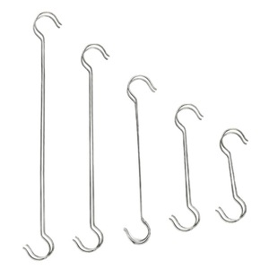 Gancho Doble en S de Acero Inoxidable de 4 mm, No Magnético, para Cocina y Baño, Multifuncional - Product Image 1