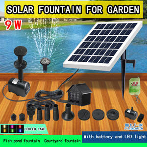 उद्यान पार्क जल सुविधा पूल (JT-280-9W) के लिए तालाब के साथ तालाब के साथ सौर जल का फव्वारा जल पंप - Product Image 2