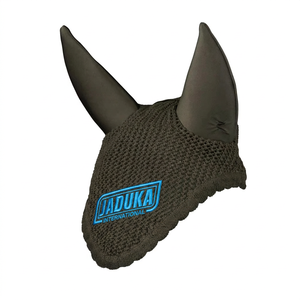Voile anti-mouches pour chevaux de qualité supérieure, bonnet en crochet avec protège-oreilles en néoprène, coloré - Product Image 5