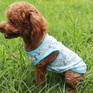 Trendy Unisex Cute Thin Chihuahua Summer Breathable Cartoon Style Pet <strong>Dog</strong> Cooling T-shirt <strong>Vest</strong> for Puppy for Small <strong>Dogs</strong> - Product Image 2