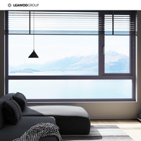 El proyecto de mayor gama: Ventanas de madera maciza con diseño minimalista de esquinas redondeadas, insonorizadas, para sala de estar, villa, dormitorio, apartamento.
