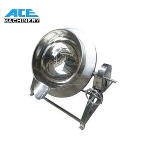 เครื่องทำอาหารอัตโนมัติ Ace 100L 200L หม้อหุงต้มขนาดใหญ่ สำหรับทำแยม ซอส พร้อมระบบทำความร้อนด้วยไอน้ำ และเครื่องผสม มีจำหน่าย - Product Image 2