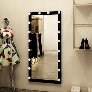 Miroir pleine longueur moderne pour la décoration intérieure, avec lampe rétro, miroir de maquillage, cadre personnalisé, verre, spots LED multifonctionnels, pour usage domestique - Product Image 6