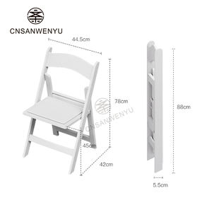 الثقيلة الأبيض جميع الطقس مقاعد HDPE لحديقة مأدبة الزفاف الأحداث في الفضاء في الهواء الطلق توفير تصميم تكديس - Product Image 6