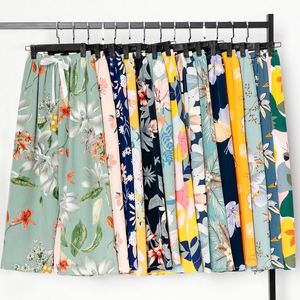 <span class=keywords><strong>Pantalon</strong></span> d'été pour <span class=keywords><strong>femme</strong></span>, imprimé floral, décontracté, ample, grande <span class=keywords><strong>taille</strong></span>, jambe large, pour la maison - Product Image 5