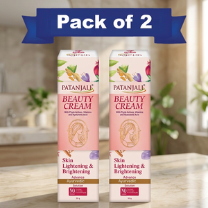 Crème de beauté Patanjali, lotion corporelle ayurvédique avancée, éclaircissante et illuminatrice pour la peau, soin à base de plantes, lot de 2 - Product Image 1