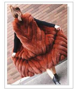 Chaleco de invierno para mujer Chaleco de piel de zorro de imitación Chaleco de piel sintética para damas con estilo largo Precio de fábrica Shenzhen <span class=keywords><strong>Lily</strong></span> Cheng - Product Image 2