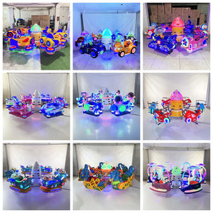 Kiddie điện giải trí đi xe di động <span class=keywords><strong>mini</strong></span> Carousel sân sau 6 chỗ điện vui vẻ đi vòng với âm nhạc - Product Image 6