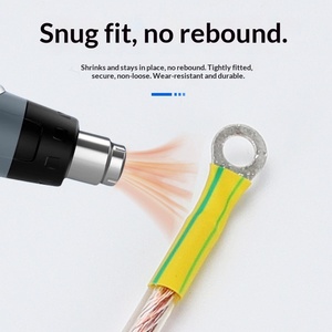 Geelgroene dubbele kleur krimpkous aardingsdraadbuis 4MM - Product Image 4