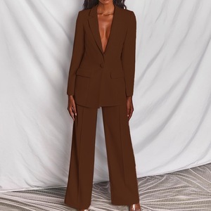 Completo Casual Estivo da <span class=keywords><strong>Donna</strong></span> in Velluto Antirughe, Lunghezza Intera, per Europa e Stati Uniti, Moda Professionale - Product Image 2