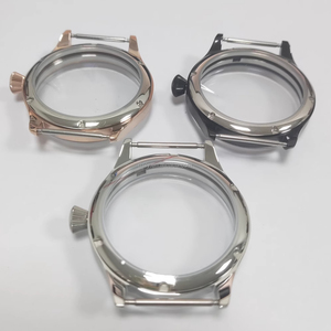 Boîtier de montre en acier inoxydable de 40mm avec cristal de saphir compatible avec les mouvements mécaniques manuels <span class=keywords><strong>ETA</strong></span> <span class=keywords><strong>6497</strong></span>/6498 - Product Image 4