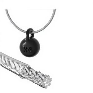 Cable de acero pulido recubierto de vinilo de 3/16 pulgadas para sistemas de barandillas, pasamanos de escaleras, balaustres, porches, elevadores de 8 hilos, minería petrolera - Product Image 5