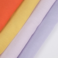 Tissu Organza Couleur Macaron 74% Acétate Naia 26% Polyester Léger Écologique Biologique Transparent Anti-Boulochage pour Vêtements de Filles