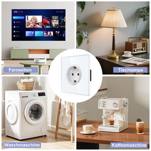 Touchmi Nouveau Design Rond Style 16A Allemagne Prise avec Mur en Verre Prise Standard UE pour Usage Domestique - Product Image 4