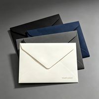 Ensemble d'enveloppes en papier texturé recyclable personnalisées, enveloppes pliables en papier spécial pour les invitations de mariage