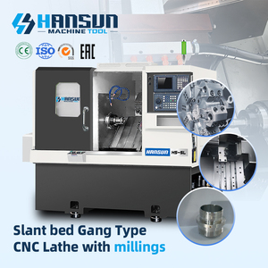 เครื่องกลึงซีเอ็นซี HANSUN รุ่น High Productivity ขนาด 5 นิ้ว แบบแกนหมุนเดี่ยว 8 หัวจับเครื่องมือ ระยะเคลื่อนที่ไกล ความแม่นยำสูง สำหรับงานขนาดกลาง - Product Image 1