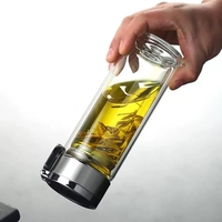 Bouteille de thé en verre Bouteille d'eau en verre avec infuseur à thé Bouteille d'infuseur de thé en verre