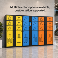 Casier de rangement intelligent pour bagages avec code QR, armoire de location automatisée intelligente pour les espaces publics et les gares ferroviaires