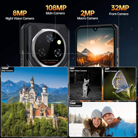Teléfono Resistente Oukitel WP55 Pro 5G, 16GB+512GB, Cámara de 108MP, Android 15, Mediatek Dimensity 7025 Octa Core, NFC, OTG, 5G, GPS, Smartphone
