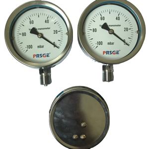 เกจวัดความดันลม100มม. สำหรับความดันต่ำสเตนเลสสตีลทั้งหมด - Product Image 6