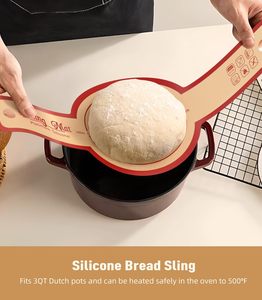 Set <span class=keywords><strong>di</strong></span> cestini impermeabilizzanti per pane in ceramica Sopewod forniture <span class=keywords><strong>di</strong></span> pasta madre con fodera ovale in brotformi per il pane fionda per il pane raschietto raschietto - Product Image 4