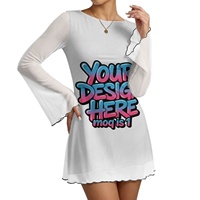 Ensemble robe mi-longue sur mesure en maille polyester, style club sexy, avec imprimé par transfert thermique inspiré du Palaka hawaïen Aloha