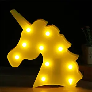 Lámpara Led de pared para decoración del hogar, luces de noche con diseño de piña, Cactus, estrella, flamenco y unicornio - Product Image 5