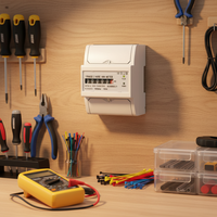 Meter Energi Listrik Prabayar Satu Fasa Ekonomis Analog Pemasangan Rel DIN Kelas Akurasi 1.0 untuk Penggunaan Rumah Tangga