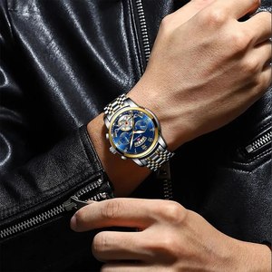 <span class=keywords><strong>Montre</strong></span> <span class=keywords><strong>Homme</strong></span> de Luxe Haut de Gamme en Acier Inoxydable Luminescente, <span class=keywords><strong>Montre</strong></span> Décontractée <span class=keywords><strong>Chic</strong></span> Étanche 3 ATM pour Sport et Extérieur - Product Image 6