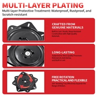 Xudan Piètement pivotant Lazy Susan moderne en métal à ressort à mémoire de forme à retour automatique, rotation libre à 360 degrés, pour table à manger et mobilier de salon