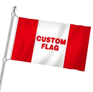 แบนเนอร์ธงโฆษณากลางแจ้ง3 * 5FT RTS ธงที่กำหนดเอง150D ผู้ผลิต - Product Image 1