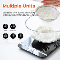 Outils de cuisine électroniques portables Welland avec Bluetooth, balance alimentaire numérique avec écran LCD de 500 g, ustensiles pour la maison, lame en plastique, verre