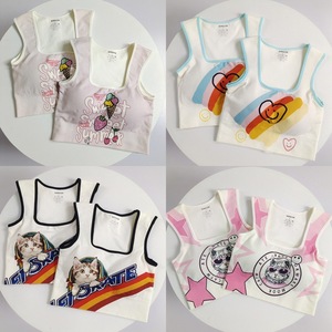 Médio Impresso Yoga Vest Chest Pad Fixo Cup Cobrindo Alta Resistência Sports Bra para Fitness Running Slimming Spandex - Product Image 5