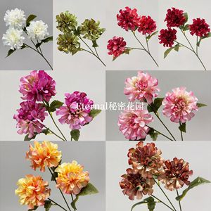 Fleurs artificielles de pivoine Secret Garden, décorations de mariage rouges - Product Image 5