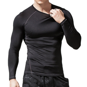 Fabricantes de Ropa Deportiva Personalizada, Ropa Deportiva para <span class=keywords><strong>Hombre</strong></span>, Mallas Deportivas, Ropa para <span class=keywords><strong>Correr</strong></span>, <span class=keywords><strong>Camiseta</strong></span> Ajustada de <span class=keywords><strong>Manga</strong></span> <span class=keywords><strong>Larga</strong></span> de Secado Rápido - Product Image 5