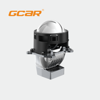 Piezas de Iluminación Automotriz Profesionales GCAR, Lente de Proyector Bi-LED de 3 Pulgadas R6 MAX TIR con Prismas y Reflectores Dobles de 65W para Modificación de Automóviles