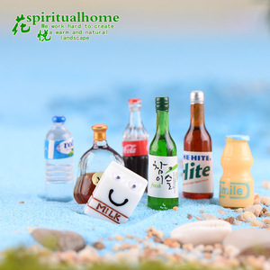 Weij <span class=keywords><strong>Youla</strong></span> Flasche, Milch- und Cola-Flaschen, Kunsthandwerk aus Harz, Mini-Sukkulenten-Ornamente, Anhänger, Eltern-Kind-Geschenke - Product Image 3