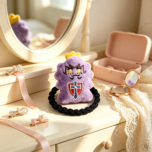 Chouchou en peluche personnalisé avec personnage de dessin animé mignon, figurine douce et rembourrée, élastique à cheveux, objet de collection, pour usage quotidien, souvenir, cadeau - Product Image 4