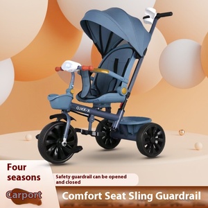 Grande poussette pour bébé et vélo à pédale ordinaire pour enfants de 1 à 6 ans Fourche en acier - Product Image 2