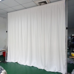 Aluminum white fabric <b>backdrop</b> <b>stand</b> portable pipe and drape for <b>wedding</b> booth - Product Image 4
